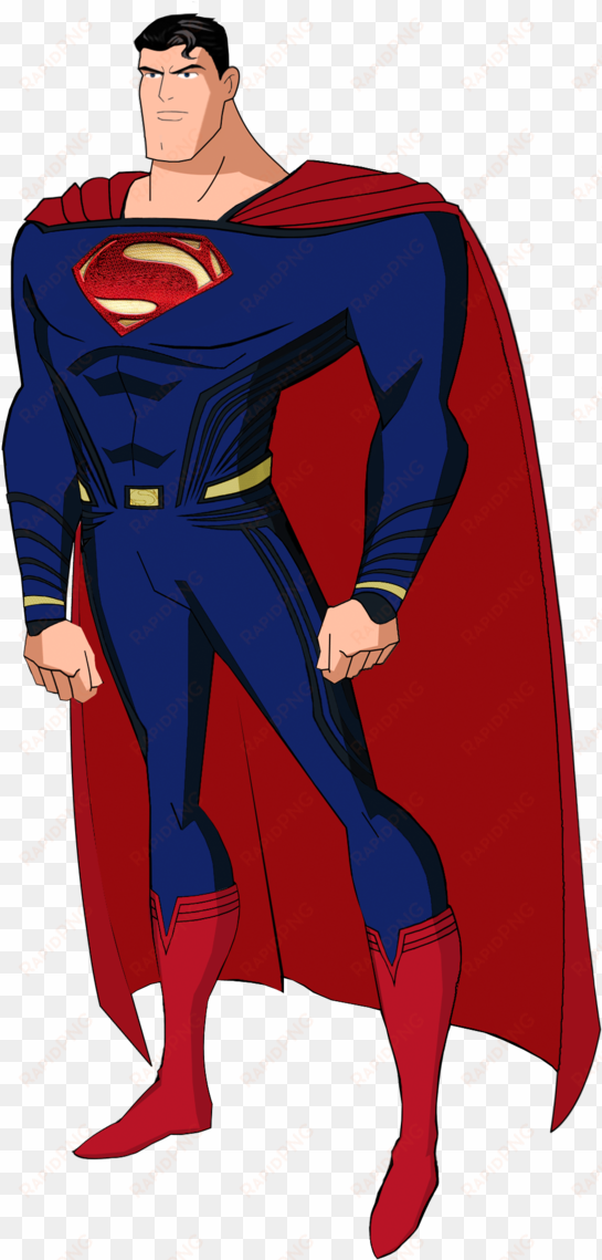 updated dawn of justice superman jlu style by alexbadass - superman justice league cartoon