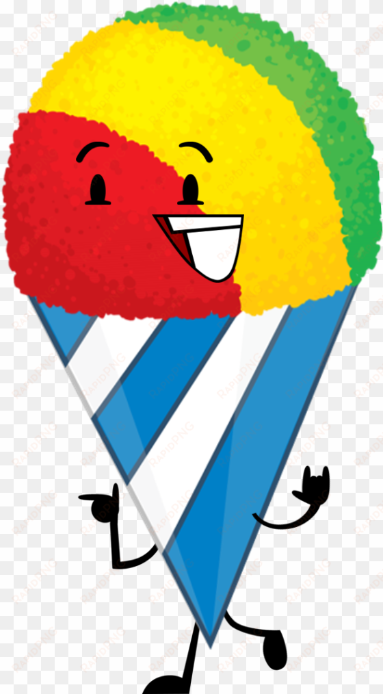 updated snowcone pose - cartoon snow cone transparent