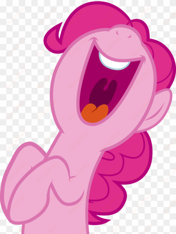 uponia, laughing, nose in the air, open mouth, pinkie - pinkie pie laugh