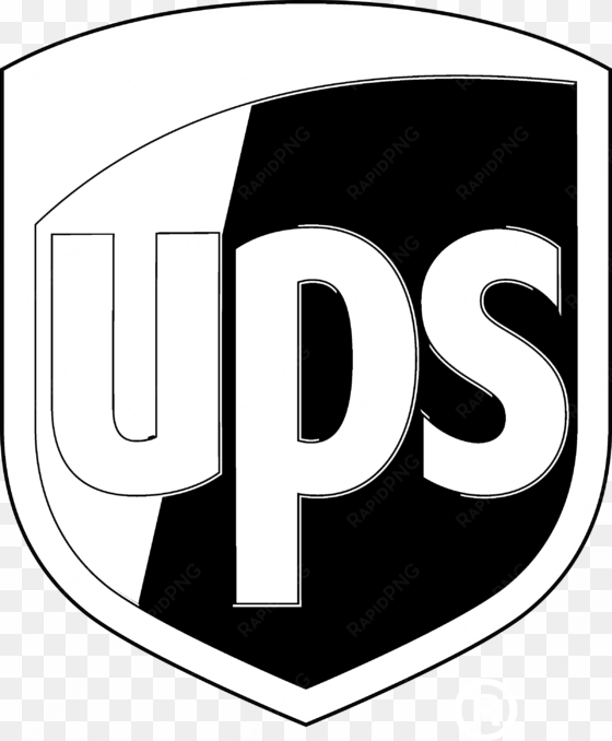 ups united parcel service logo black and white - united parcel service