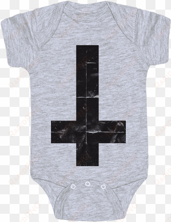 upside down cross baby onesy - baby viking shirt