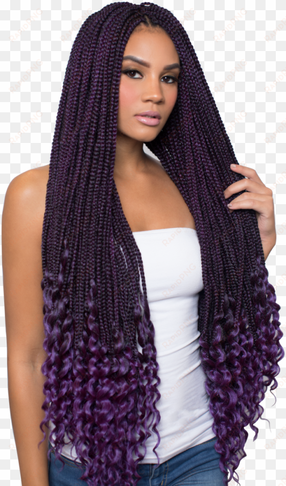 urban beauty 2x real box braid 30" - crochet goddess box braids