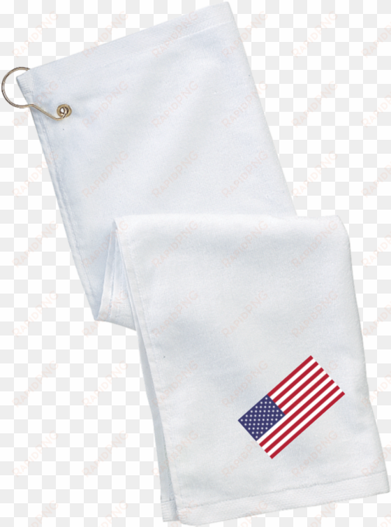 usa flag grommeted golf towel - flag of the united states