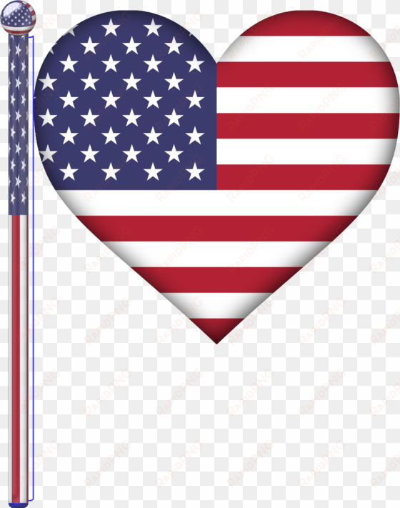 usa heart flag graphic free download - united states flag heart
