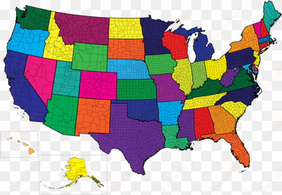 usa map outline color - map of us icon