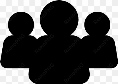 users group black silhouette vector - users silhouette