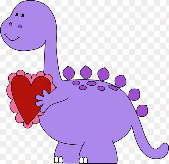 Valentine's Day Dinosaur Clip Art - Valentines Day Clip Art transparent png image