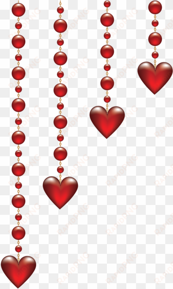 valentine's day hanging hearts transparent png clip - valentines day hanging hearts