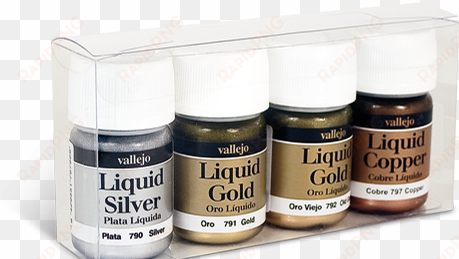 vallejo model color - model color set - liquid gold