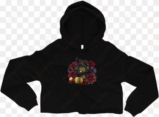 vampire d20 fleece crop hoodie - hoodie
