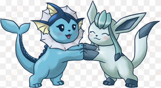 vaporeon and glaceon wallpaper - pokemon glaceon and vaporeon