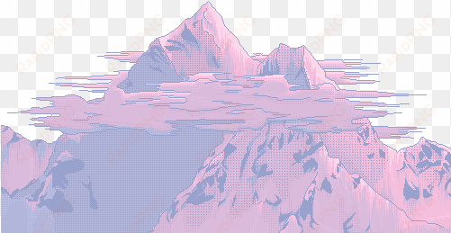 vaporwave seapunk lofihiphop mountains vaporwaveaesthet - aesthetic mountain transparent