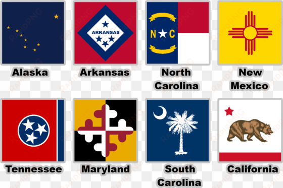 various usa state flags with - south carolina state flag