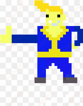 vault boy left - keemstar pixel art