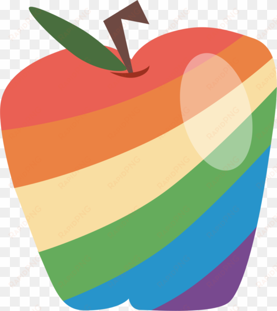 vector apple background - rainbow apple cutie mark