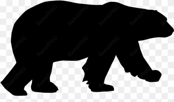 vector bear polar - polar bear silhouette png