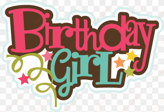 vector black and white download collection of clipart - happy birthday girl png