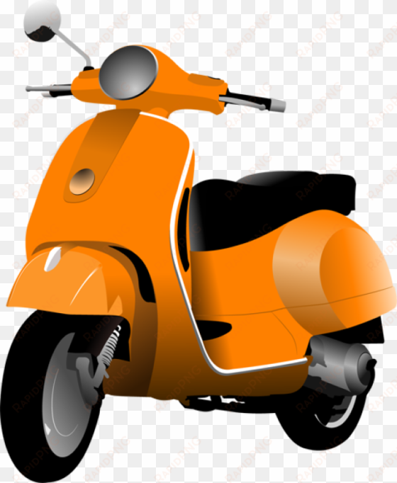 vector black and white download scooters and - scooter clipart png