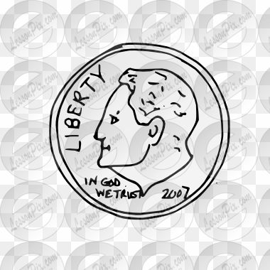 Vector Black And White Library Homey Design Dime Clipart - Clip Art transparent png image