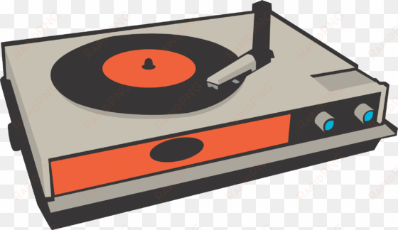 vector black and white stock - record player clipart png