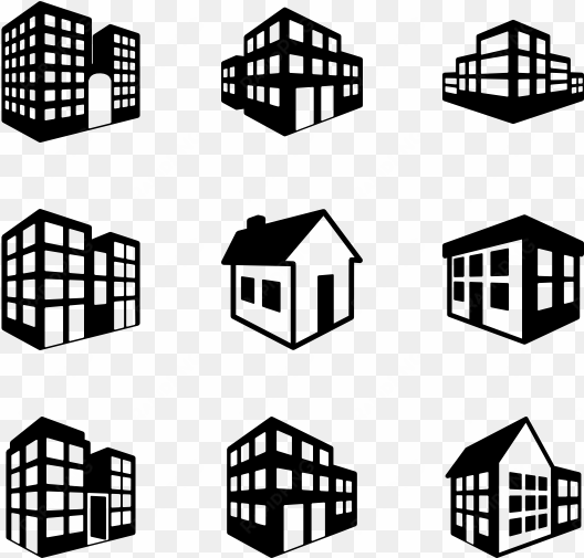 Vector Free Building - Office Build Icon Png transparent png image
