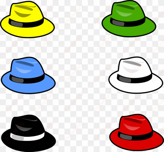 vector free library church hat clipart - 6 thinking hats clipart