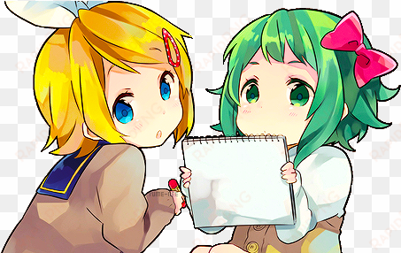 vector free library image about girls in anime by loli - rin kagamine and gumi