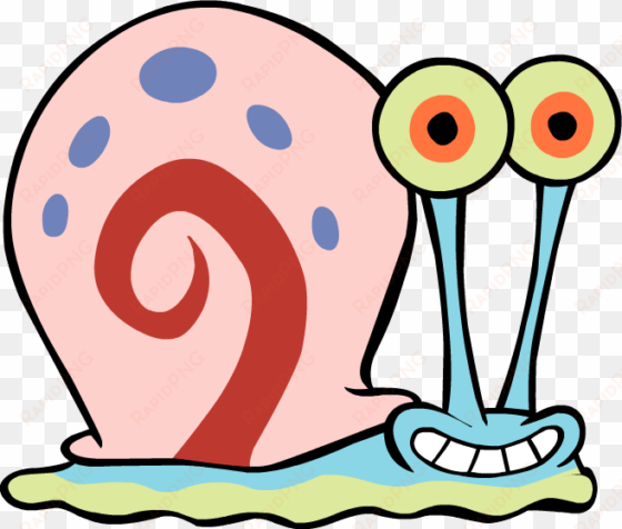 vector free snail clipart gary - gary from spongebob