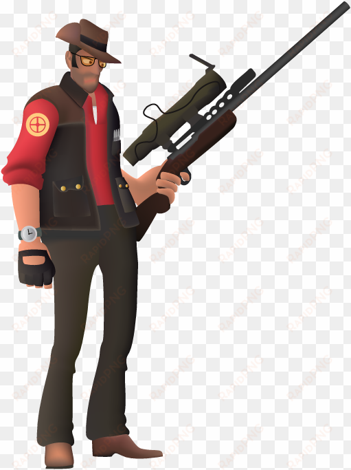vector freeuse download the tf by ninja steave on deviantart - tf2 sniper full body