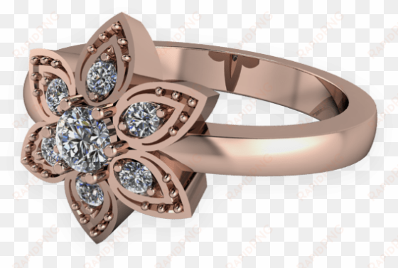 vector freeuse floral engagement rings durham rose - floral ring