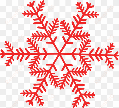 vector freeuse stock christmas snowflake clipart - red snowflake transparent background