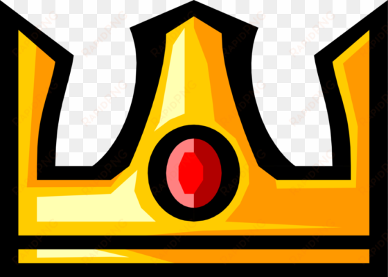 vector illustration of crown symbolic monarch or royalty - emblem