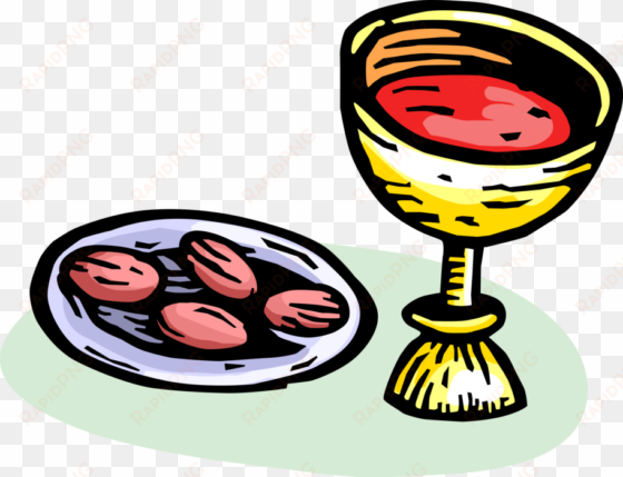 Vector Illustration Of Holy Communion Eucharist Christian - Eucharist transparent png image