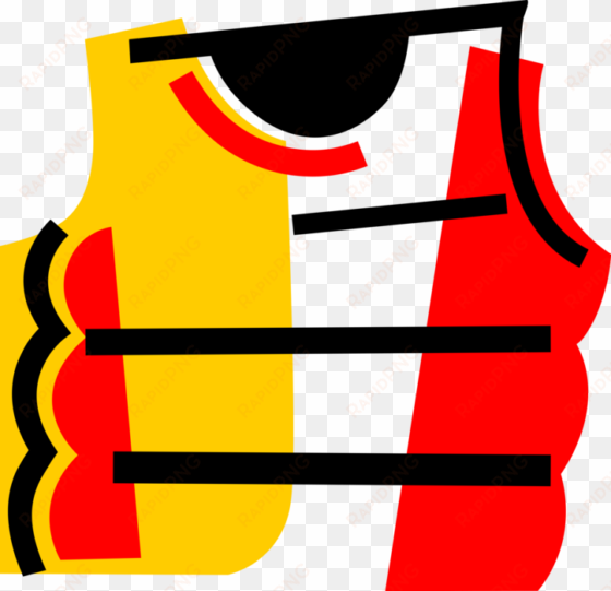 vector illustration of life vest life preserver personal