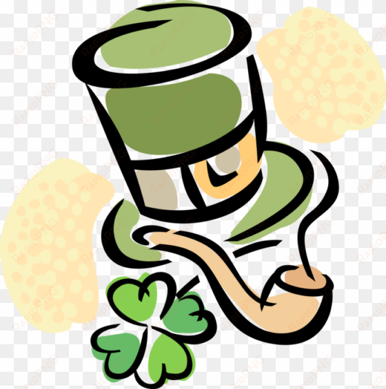 vector illustration of st patrick's day irish leprechaun - accesorios