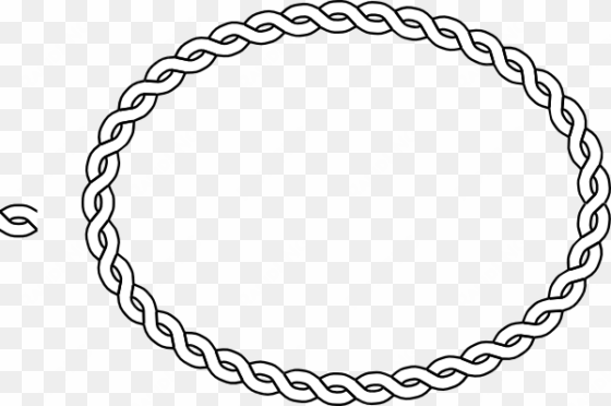 vector library rope border oval clip art at clker - vector border circle