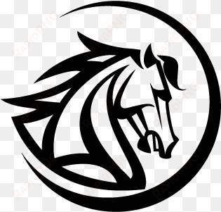 vector logo black horse head logo template - horse head vector png