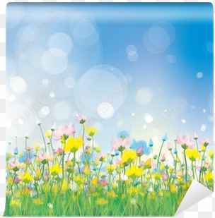 vector of colorful flowers on spring background - pretty field of flowers 2016 monthly planner [book]