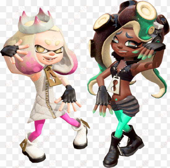 vector paintbrush splatoon - pearl and marina color swap