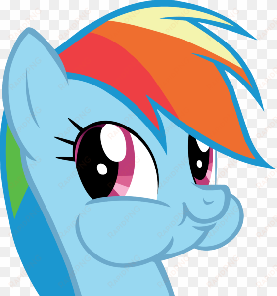 vector rainbow fun - rainbow dash weird face