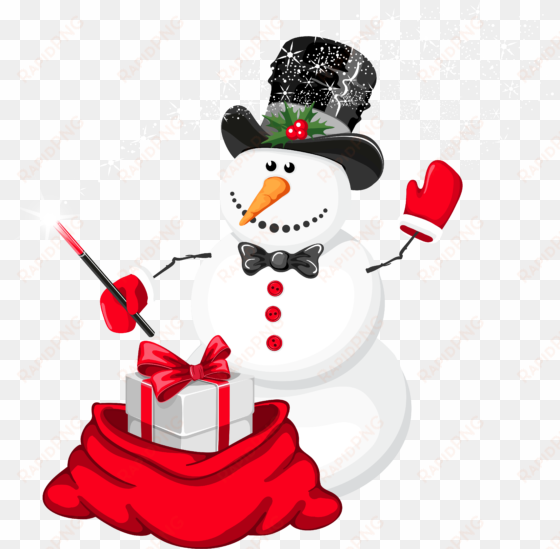 vector royalty free download christmas magician png - snowman christmas png