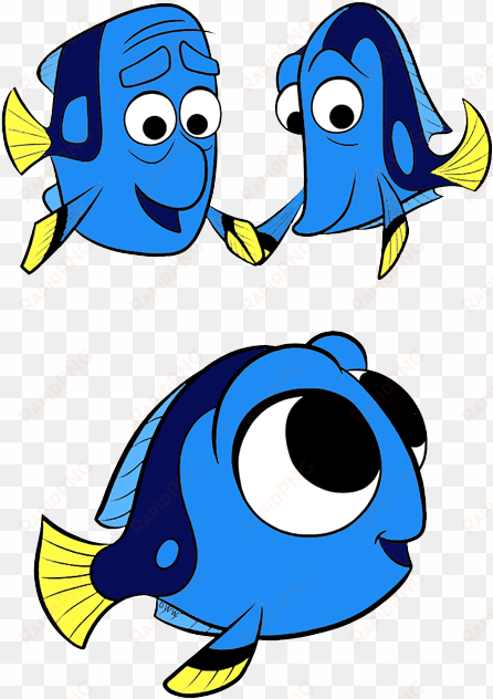 vector royalty free library dory clip art disney galore - baby dory and parents