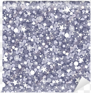 vector silver sparkles seamless pattern background - silver sparkles