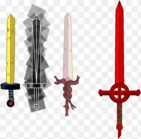 vector swords golden - finn and jake sword