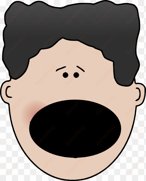 vector transparent download shocked boy clip art at - surprised boy face cartoon