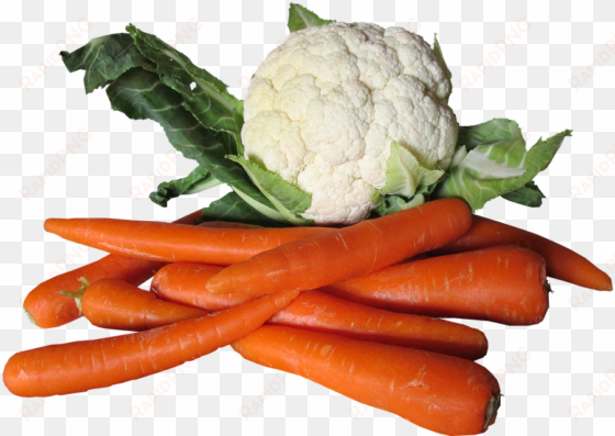 vegetables, cauliflower, carrots - vegetable baby png