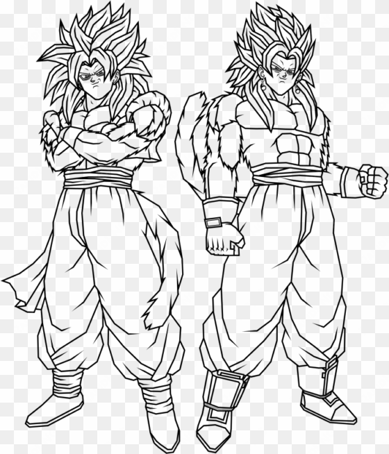 vegito coloring pages - vegito y gogeta para dibujar