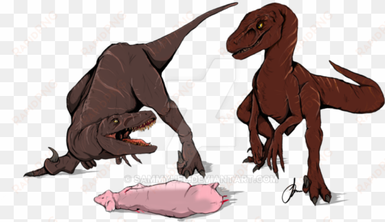 velociraptor premade by maytitan - attack on raptor