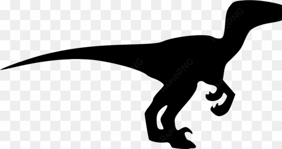 velociraptor tyrannosaurus dinosaur silhouette drawing - velociraptor silhouette