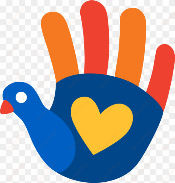 Venmo/aldi Friendsgiving Turkey Hand Emoji - Emoji Turkey transparent png image